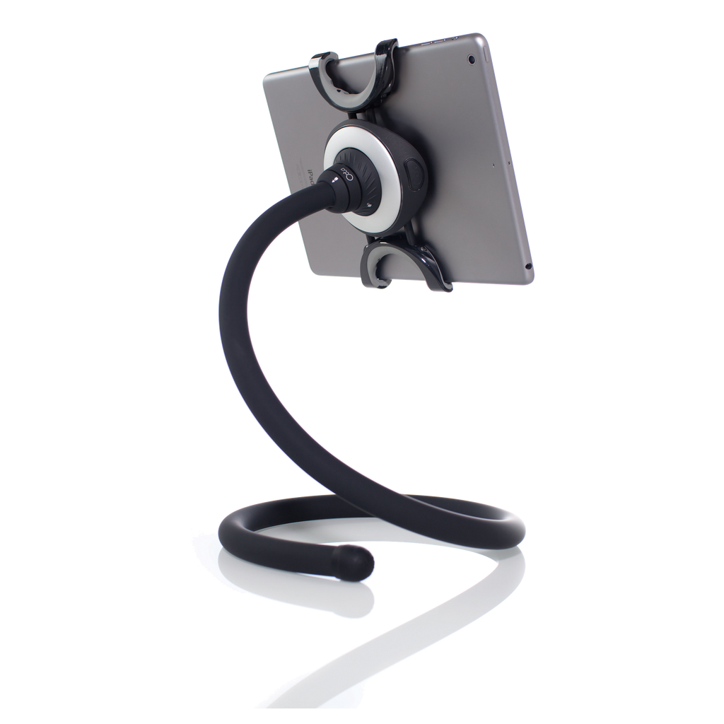 Spider Monkey tablet stand on transparent background with preserved shadow